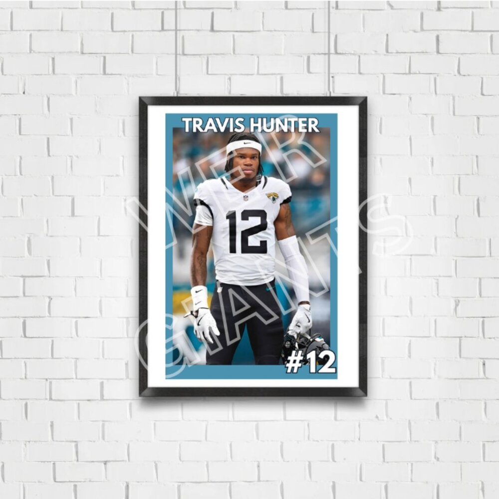 TRAVIS HUNTER (No. 2 overall pick in the 2025 NFL Draft) ART PRINTS 11X17